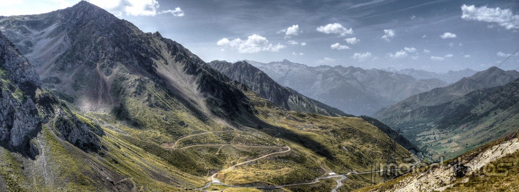 Vista da Passagem de Tourmalet, no Parque Nacional dos Pireneus (Col de la Tourmalet)